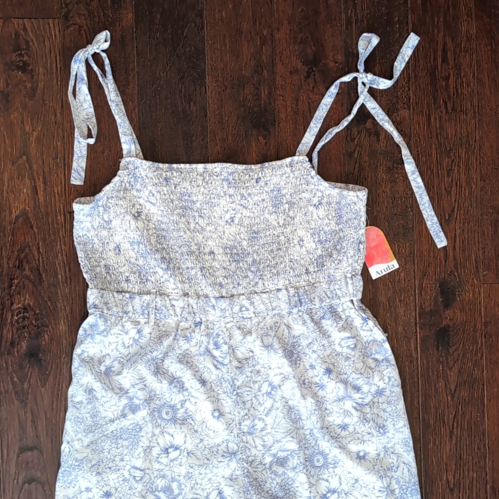 Smocked Jumpsuit 2X